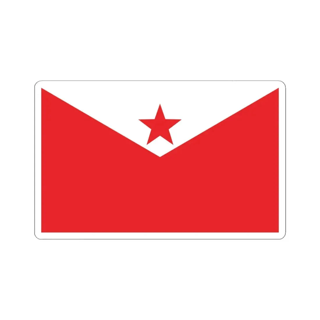 Proposed PRC national flags 029 (China) STICKER Vinyl Kiss-Cut Decal 4 Inch White - The Sticker Space