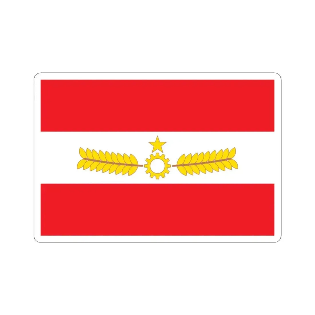 Proposed PRC national flags 030 (China) STICKER Vinyl Kiss-Cut Decal 3 Inch White - The Sticker Space