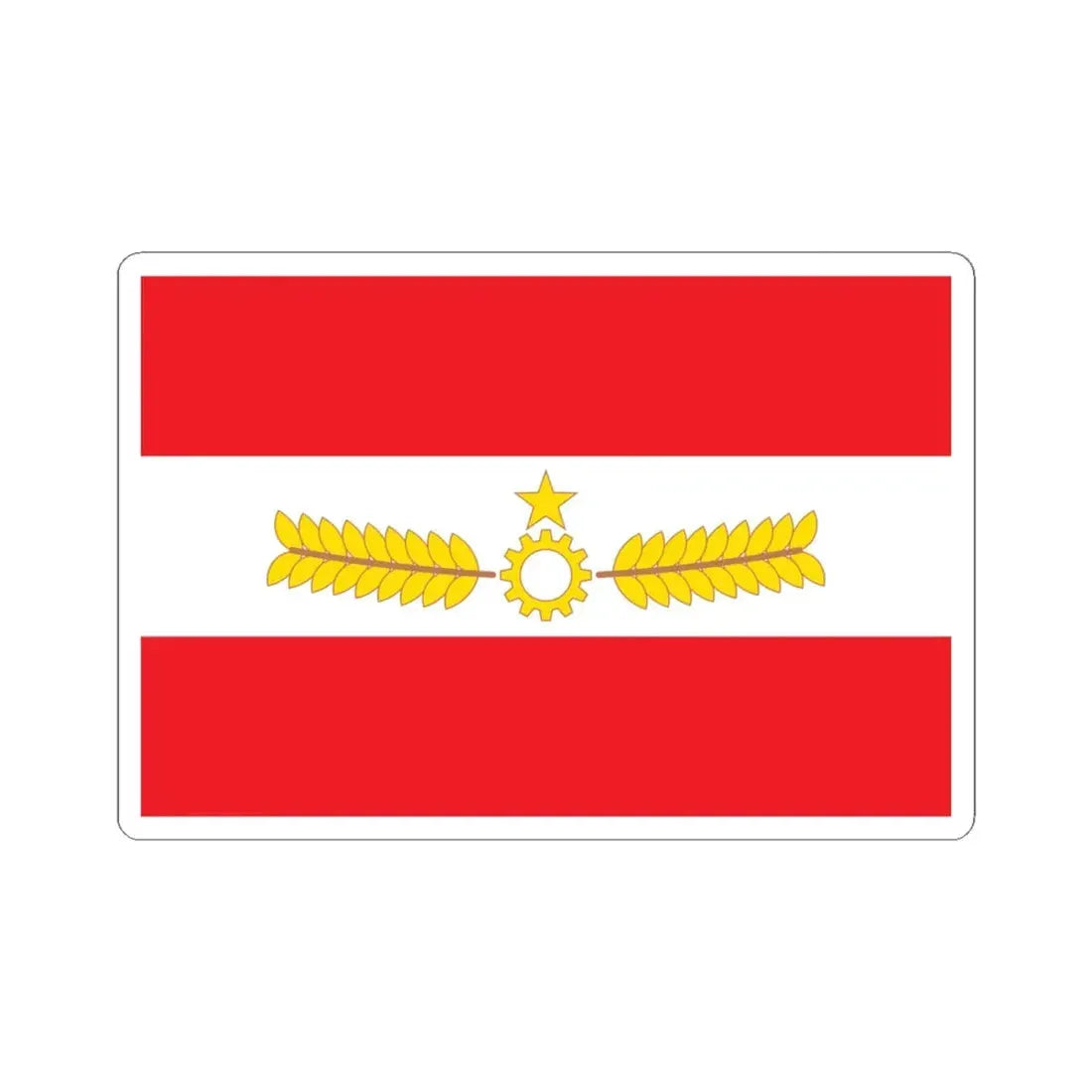 Proposed PRC national flags 030 (China) STICKER Vinyl Kiss-Cut Decal 4 Inch White - The Sticker Space