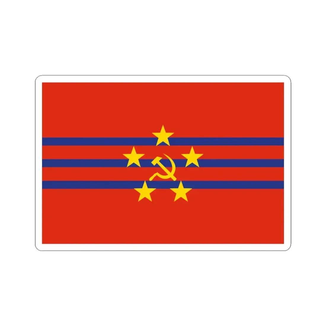 Proposed PRC national flags 035 (China) STICKER Vinyl Kiss-Cut Decal 3 Inch White - The Sticker Space