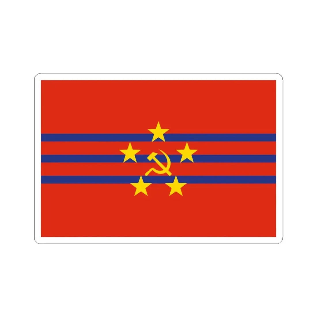 Proposed PRC national flags 035 (China) STICKER Vinyl Kiss-Cut Decal 4 Inch White - The Sticker Space