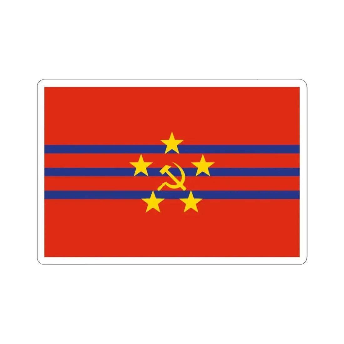Proposed PRC national flags 035 (China) STICKER Vinyl Kiss-Cut Decal 6 Inch White - The Sticker Space