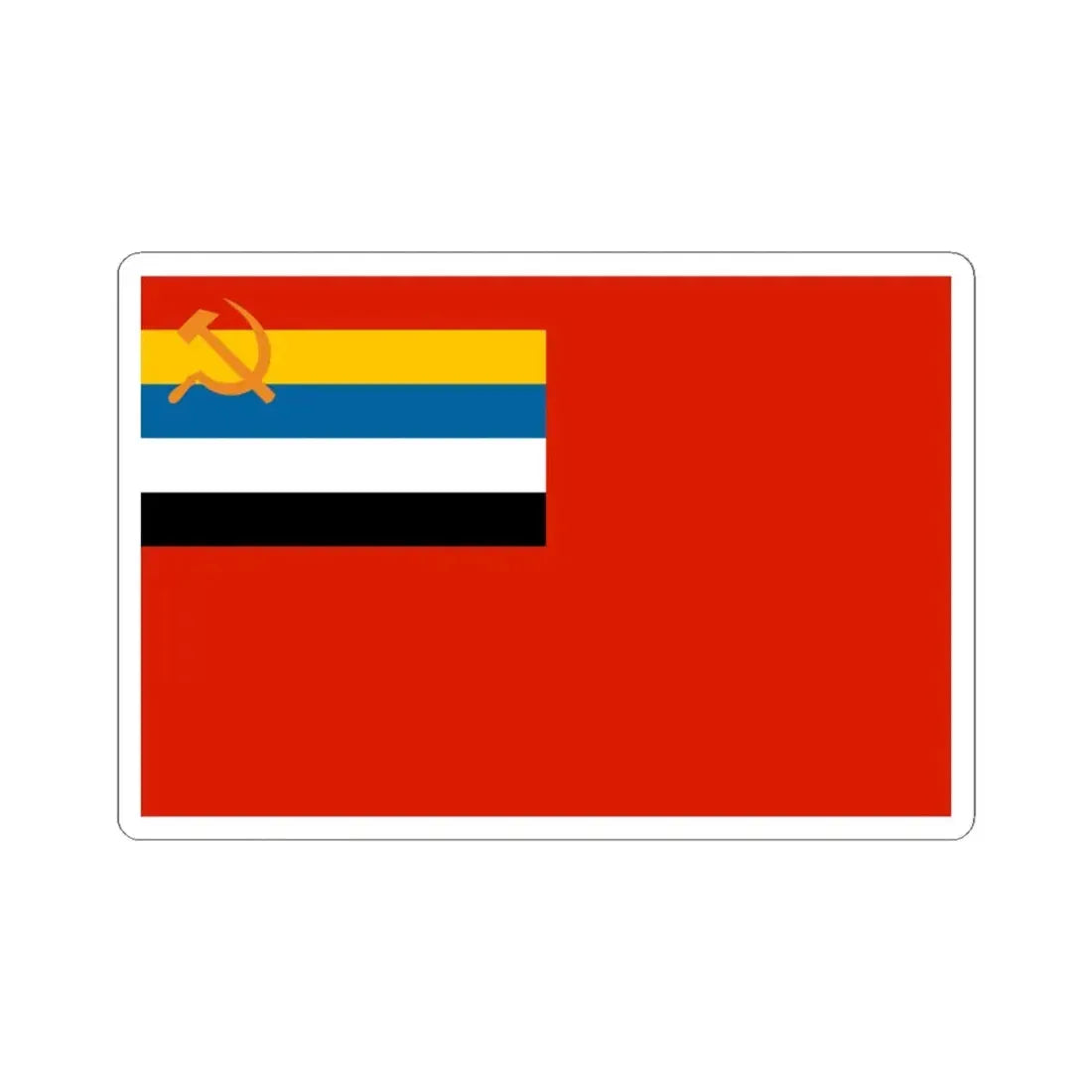 Proposed PRC national flags 037 (China) STICKER Vinyl Kiss-Cut Decal 4 Inch White - The Sticker Space