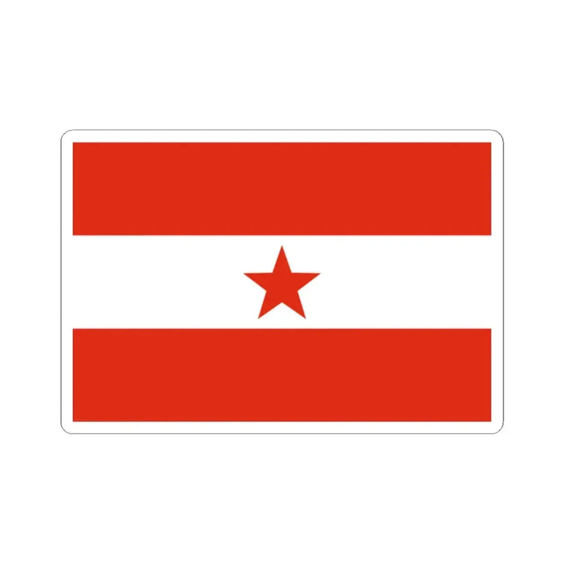 Proposed PRC national flags 041 (China) STICKER Vinyl Kiss-Cut Decal 2 Inch White - The Sticker Space