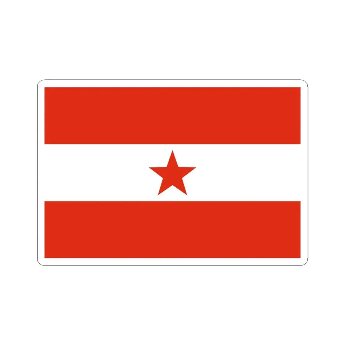 Proposed PRC national flags 041 (China) STICKER Vinyl Kiss-Cut Decal 3 Inch White - The Sticker Space