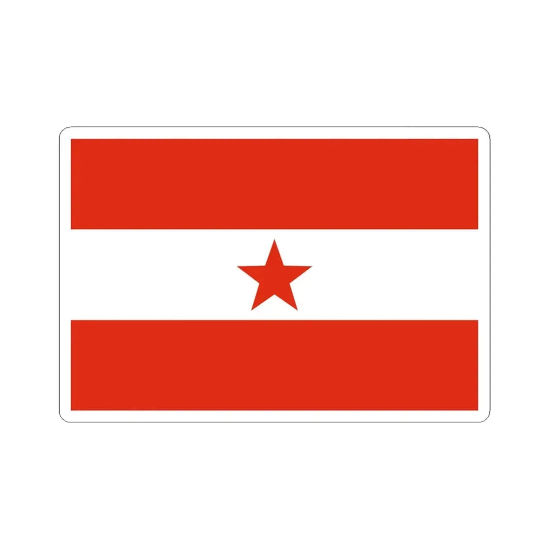 Proposed PRC national flags 041 (China) STICKER Vinyl Kiss-Cut Decal 4 Inch White - The Sticker Space