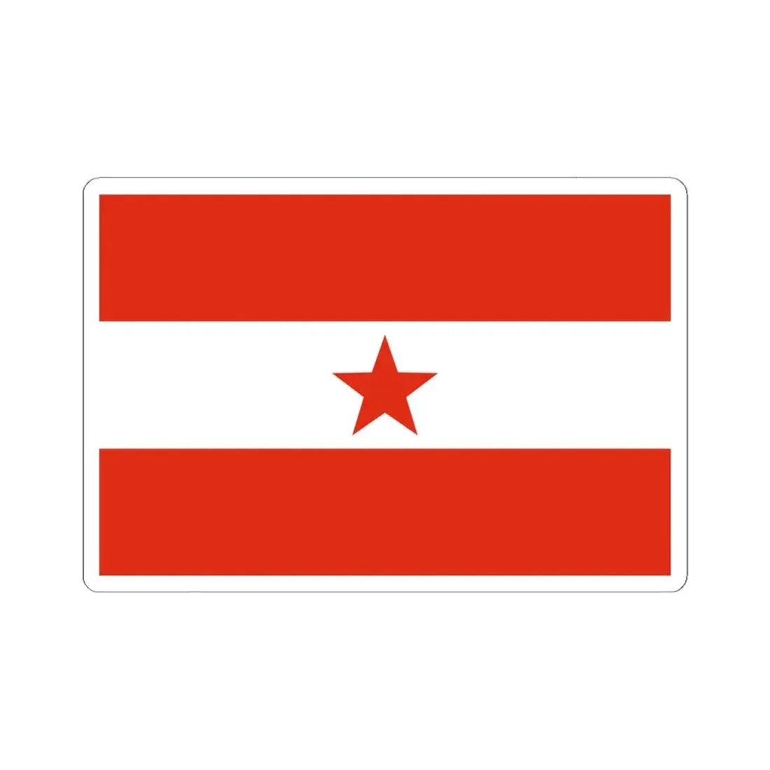 Proposed PRC national flags 041 (China) STICKER Vinyl Kiss-Cut Decal 6 Inch White - The Sticker Space