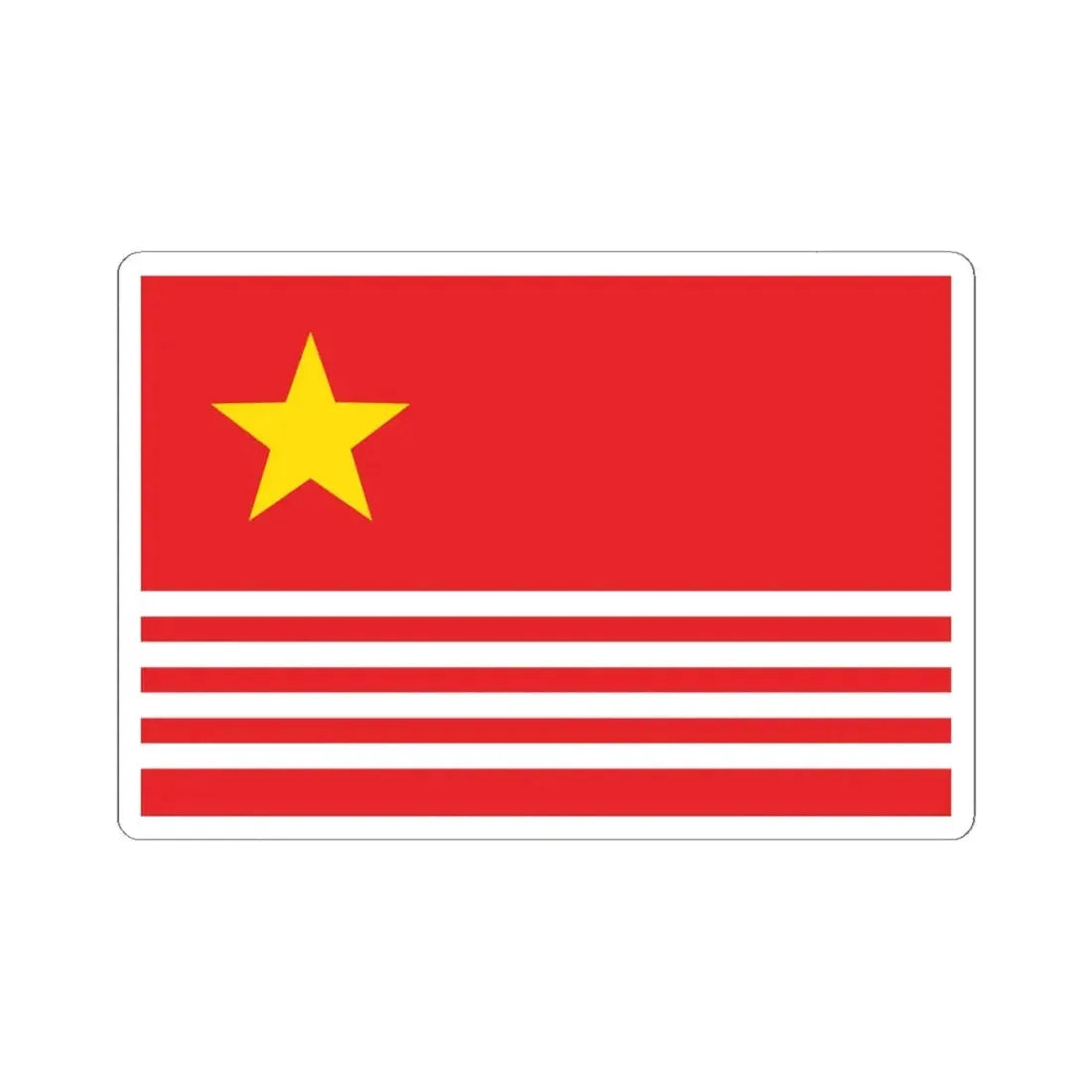Proposed PRC national flags 045 (China) STICKER Vinyl Kiss-Cut Decal 6 Inch White - The Sticker Space
