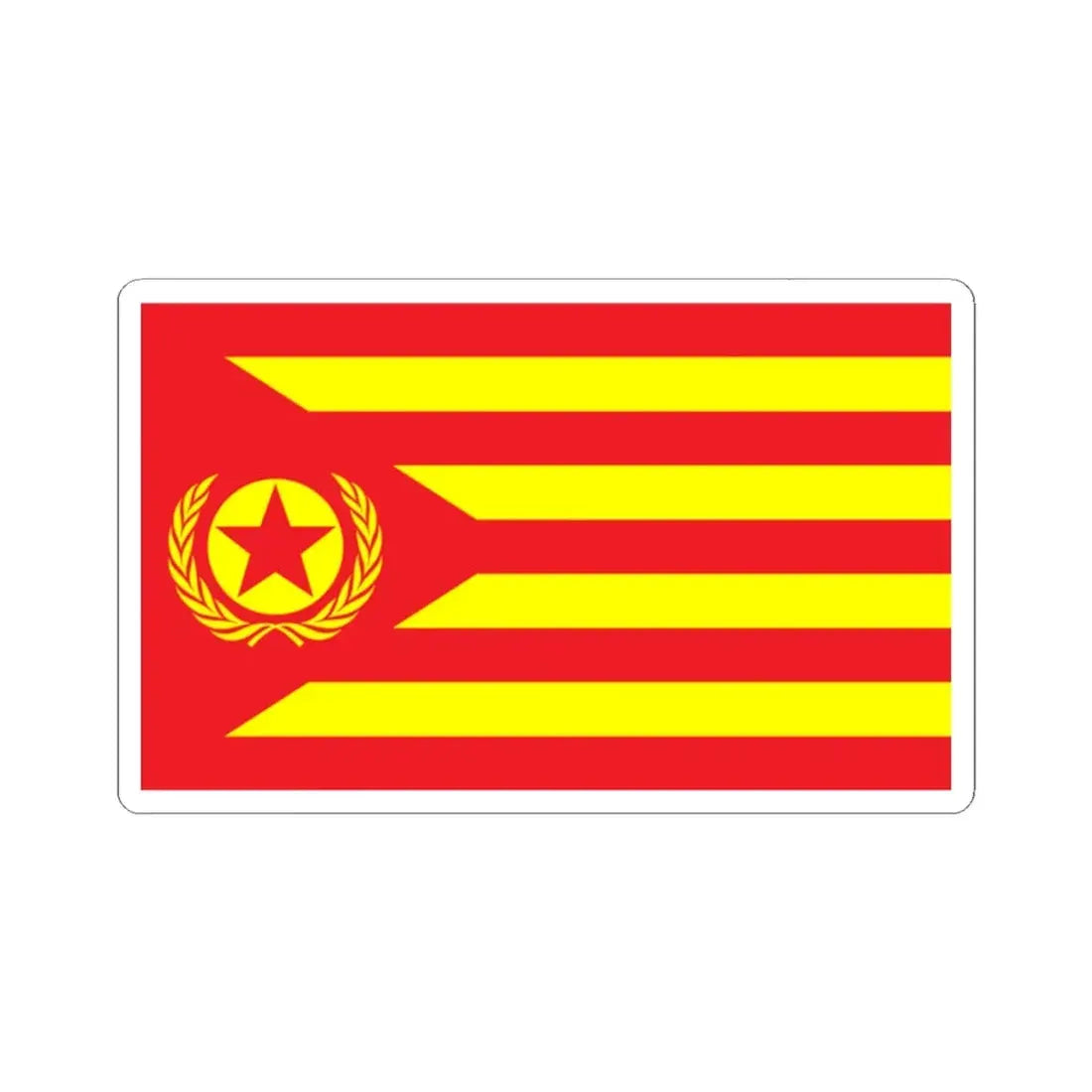 Proposed PRC national flags 048 (China) STICKER Vinyl Kiss-Cut Decal 2 Inch White - The Sticker Space