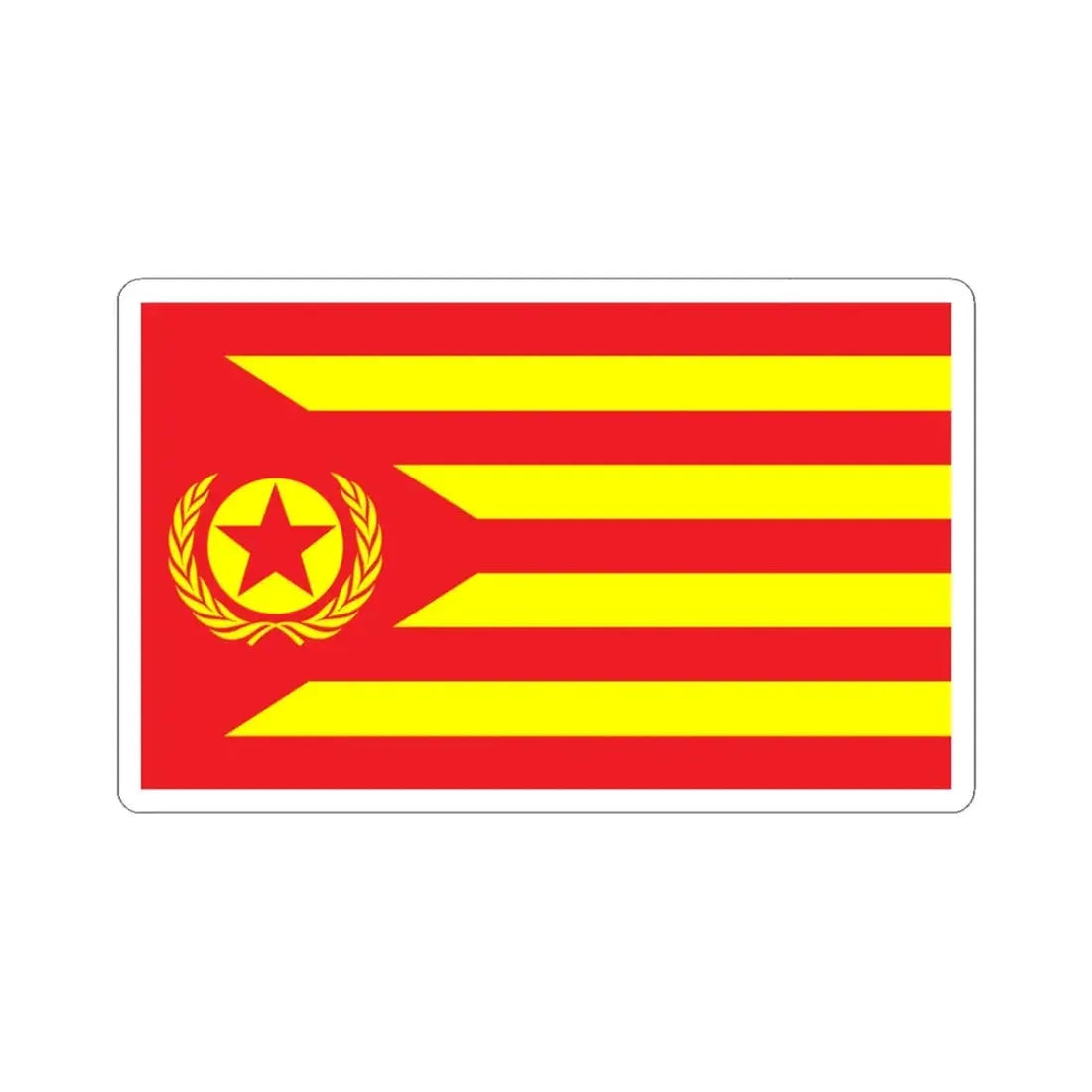 Proposed PRC national flags 048 (China) STICKER Vinyl Kiss-Cut Decal 3 Inch White - The Sticker Space