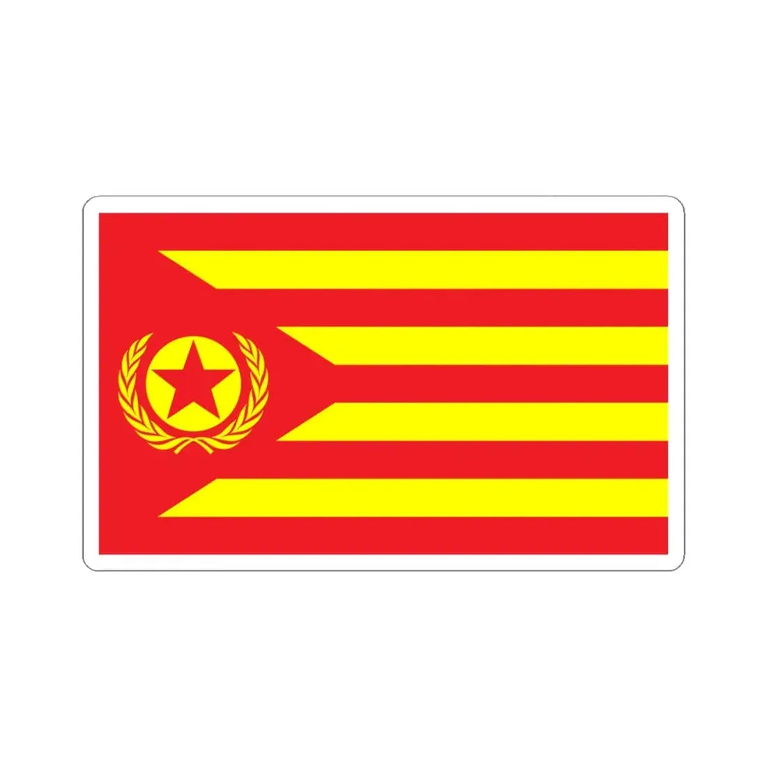 Proposed PRC national flags 048 (China) STICKER Vinyl Kiss-Cut Decal 4 Inch White - The Sticker Space