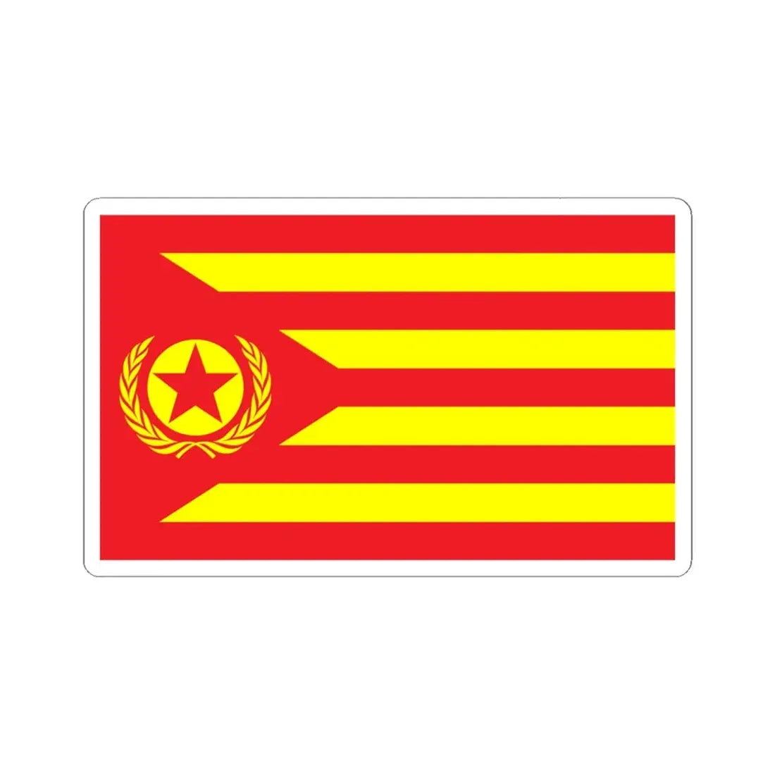 Proposed PRC national flags 048 (China) STICKER Vinyl Kiss-Cut Decal 6 Inch White - The Sticker Space