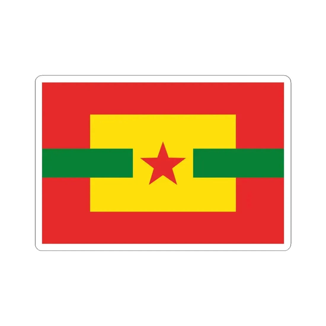 Proposed PRC national flags 049 (China) STICKER Vinyl Kiss-Cut Decal 4 Inch White - The Sticker Space