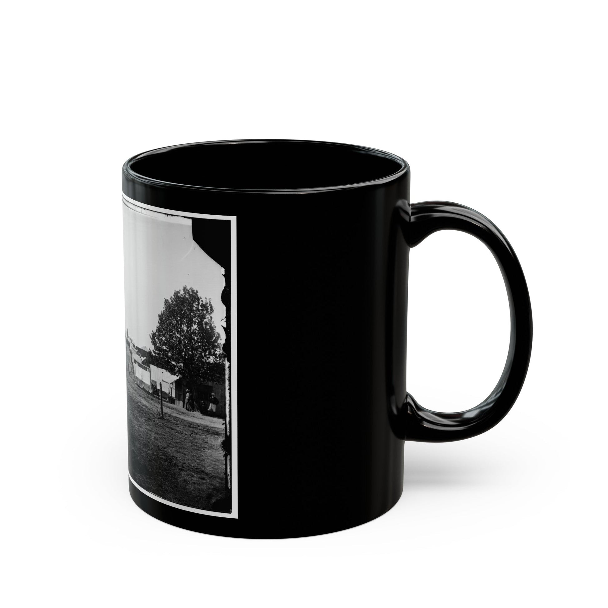 Prospect Hill, Va. General View Of 13th New York Cavalry Camp (U.S. Civil War) Black Coffee Mug-The Sticker Space