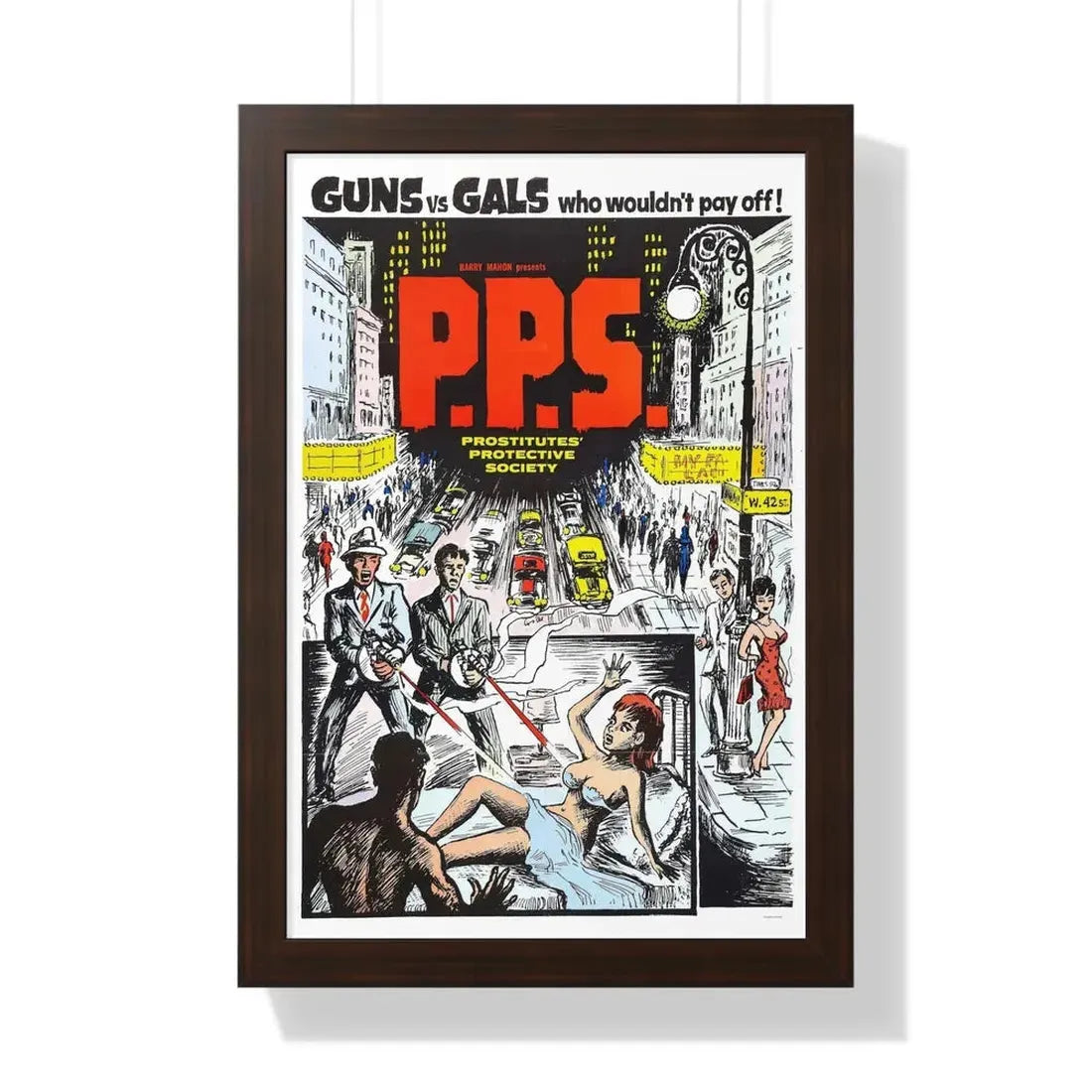 PROSTITUTES PROTECTIVE SOCIETY 1966 - Framed Movie Poster - The Sticker Space