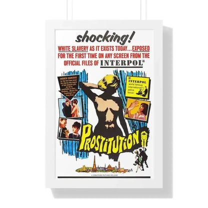 PROSTITUTION 1963 - Framed Movie Poster 16″ x 24″ White - The Sticker Space