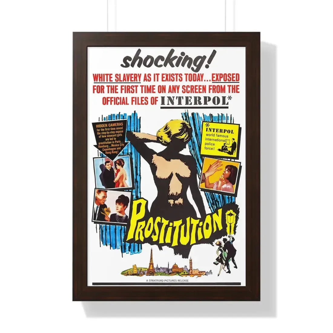 PROSTITUTION 1963 - Framed Movie Poster - The Sticker Space