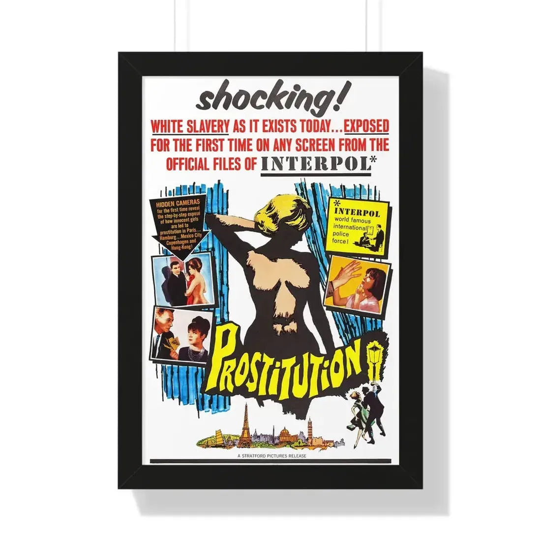 PROSTITUTION 1963 - Framed Movie Poster - The Sticker Space