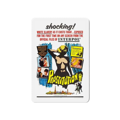 PROSTITUTION 1963 Movie Poster - Refrigerator Magnet 5 Inch Die-Cut - The Sticker Space