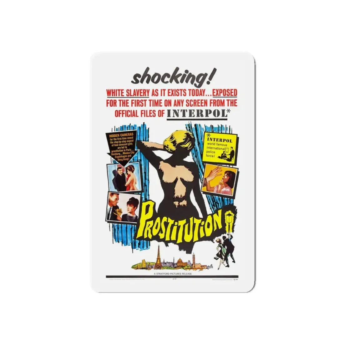 PROSTITUTION 1963 Movie Poster - Refrigerator Magnet - The Sticker Space