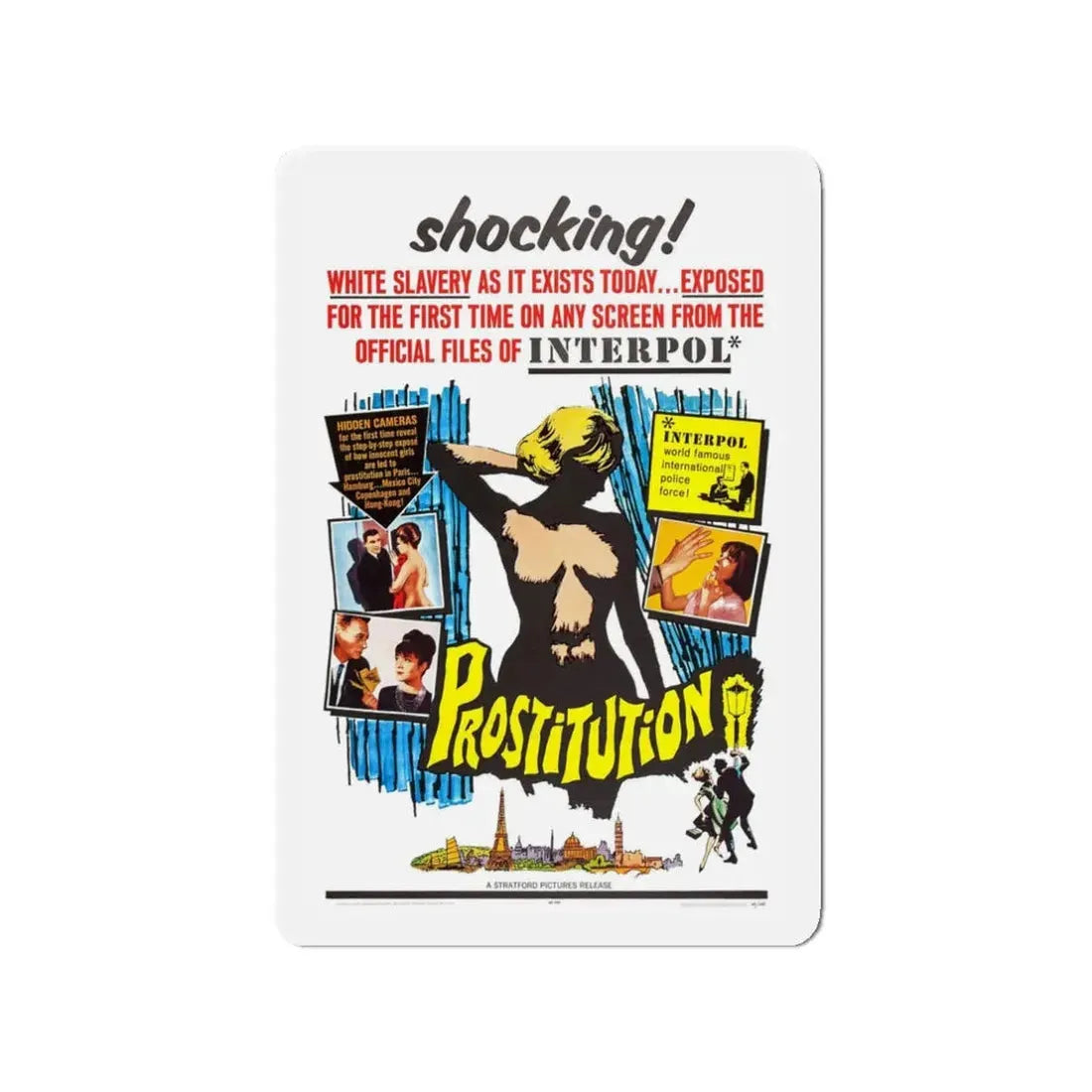 PROSTITUTION 1963 Movie Poster - Refrigerator Magnet - The Sticker Space