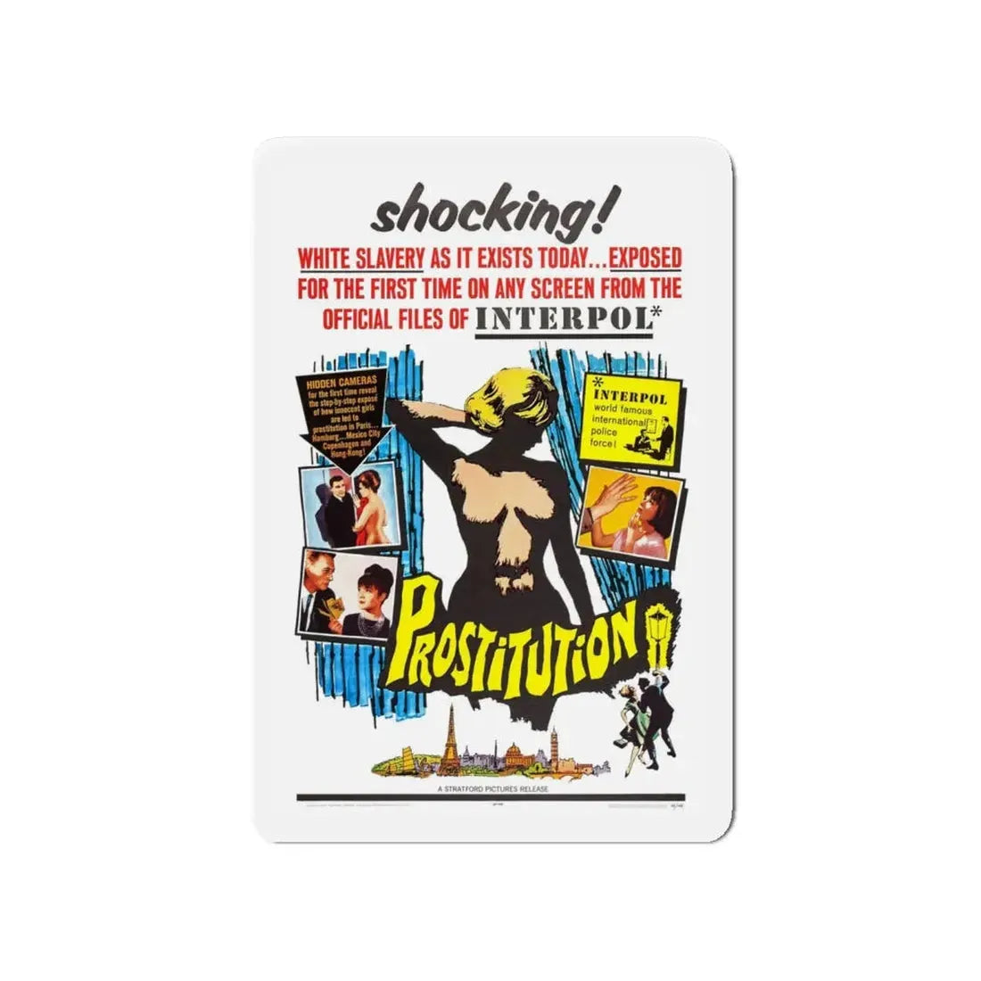 PROSTITUTION 1963 Movie Poster - Refrigerator Magnet - The Sticker Space