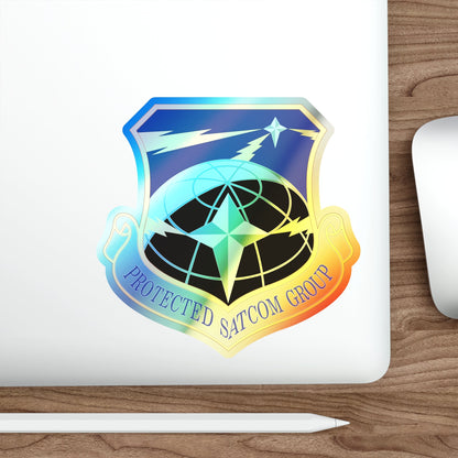 Protected SATCOM Group (U.S. Air Force) Holographic STICKER Die-Cut Vinyl Decal-The Sticker Space