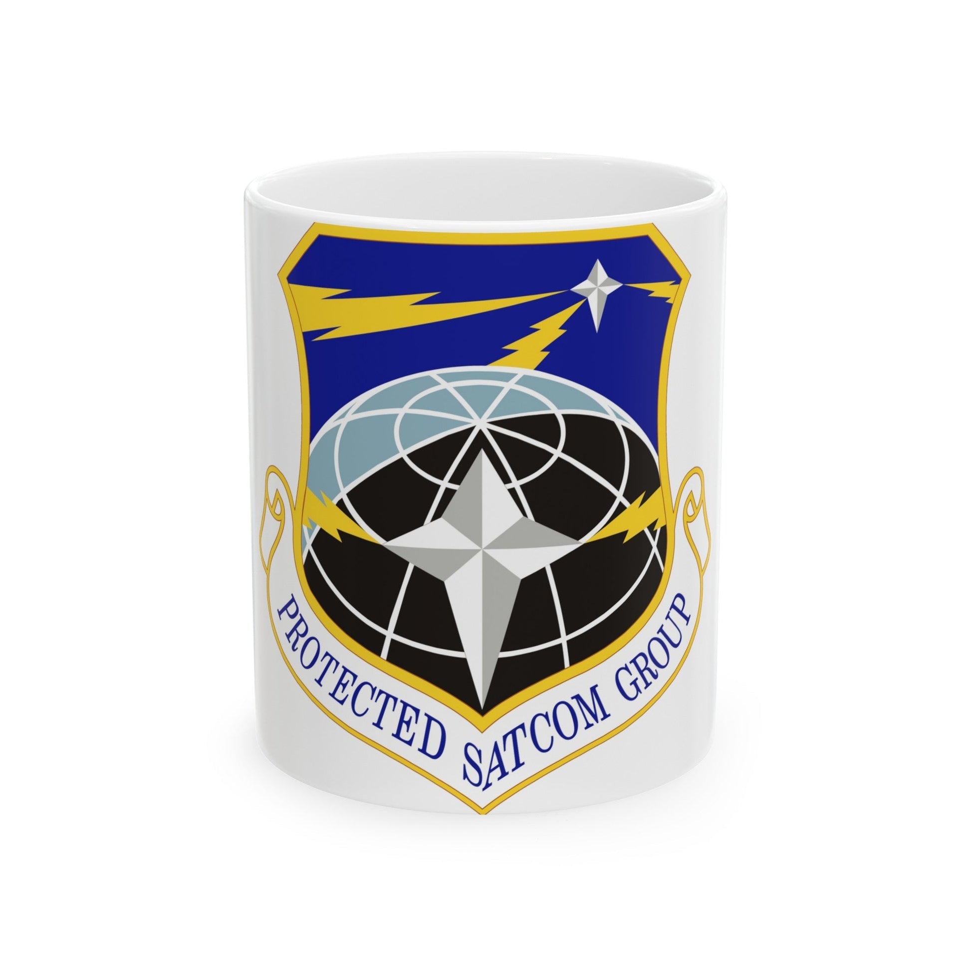 Protected SATCOM Group (U.S. Air Force) White Coffee Mug-11oz-The Sticker Space