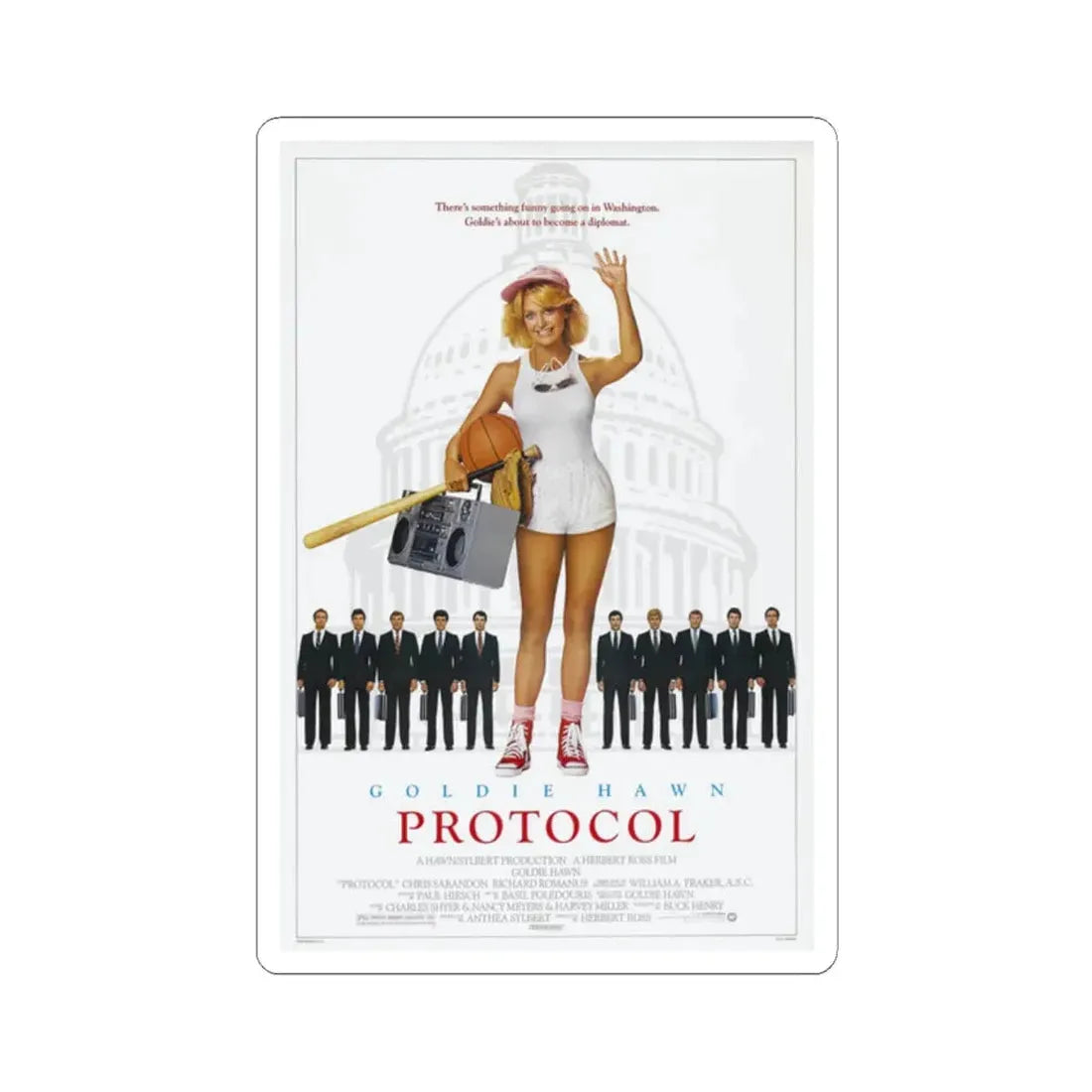 Protocol 1984 Movie Poster - STICKER Vinyl Kiss-Cut Decal 2 Inch White - The Sticker Space