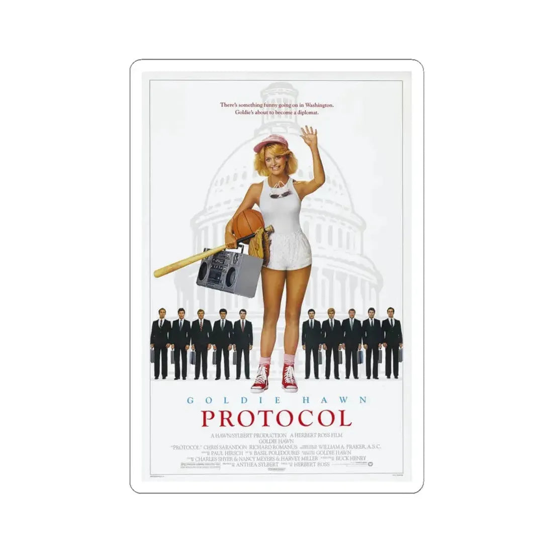 Protocol 1984 Movie Poster - STICKER Vinyl Kiss-Cut Decal 4 Inch White - The Sticker Space