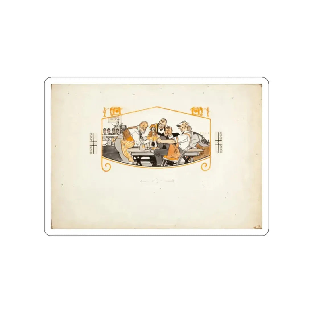 Proud Beauty, Home Companion magazine illustration (Magazine Illustration) STICKER Vinyl Die-Cut Decal - The Sticker Space