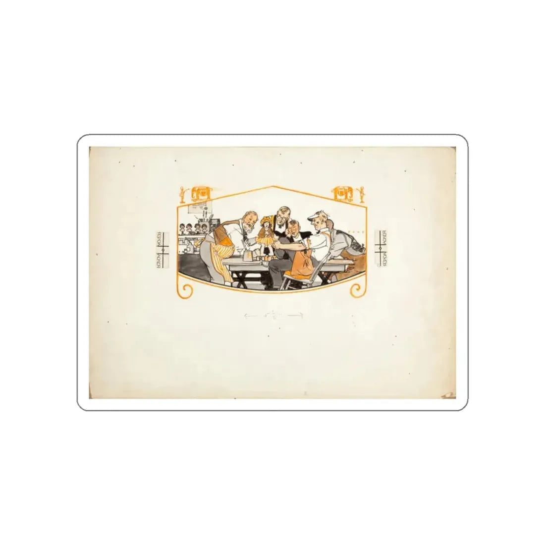 Proud Beauty, Home Companion magazine illustration (Magazine Illustration) STICKER Vinyl Die-Cut Decal - The Sticker Space