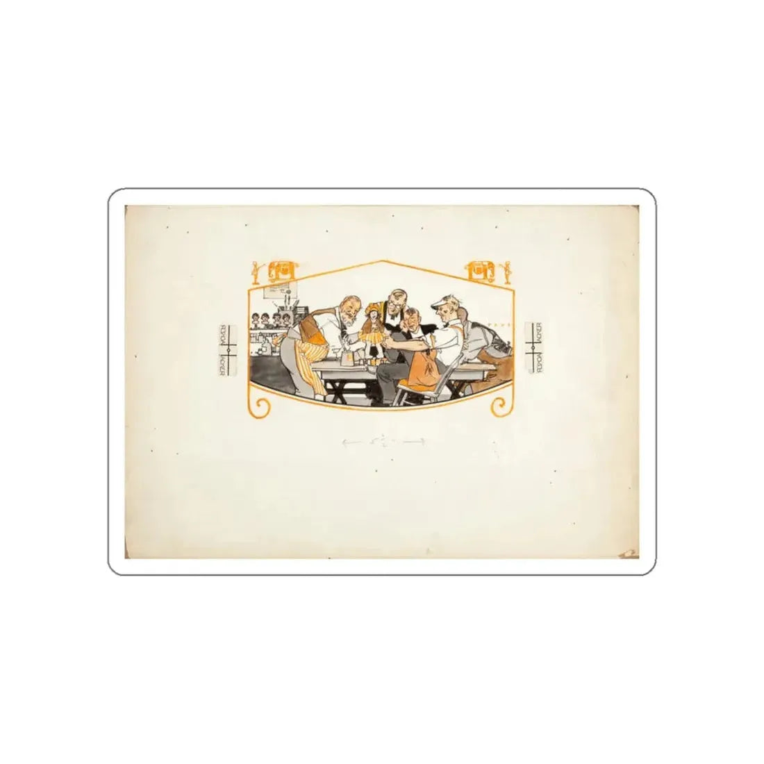 Proud Beauty, Home Companion magazine illustration (Magazine Illustration) STICKER Vinyl Die-Cut Decal - The Sticker Space