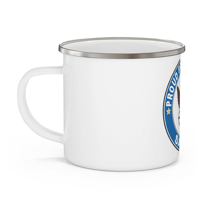 Proud Brother of a Sailor (U.S. Navy) Enamel Mug 12oz-12oz-The Sticker Space