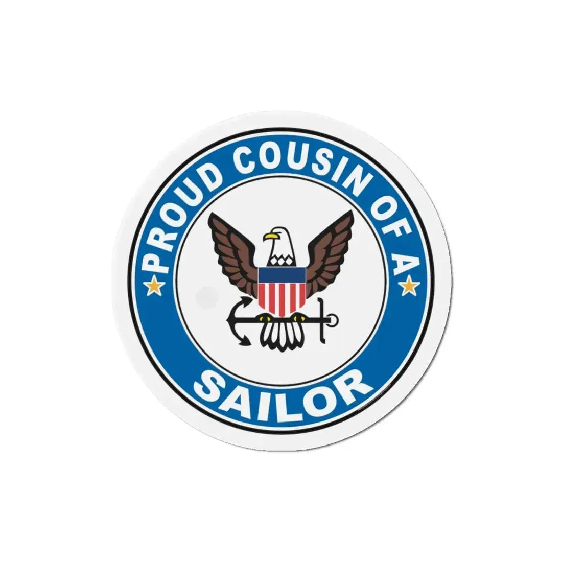 Proud Cousin of a Sailor (U.S. Navy) Refrigerator Magnet 4 Inch - The Sticker Space