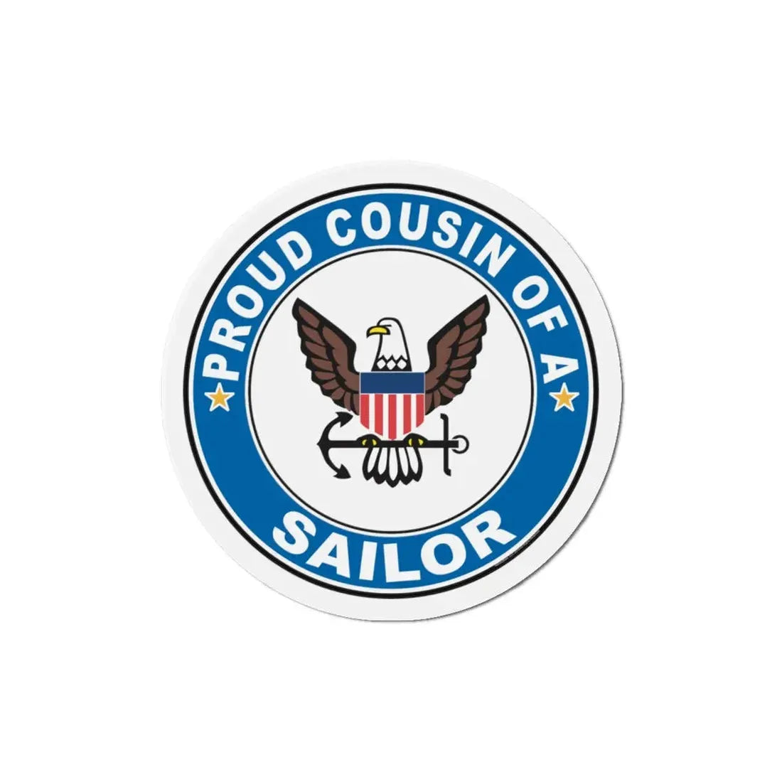 Proud Cousin of a Sailor (U.S. Navy) Refrigerator Magnet - The Sticker Space