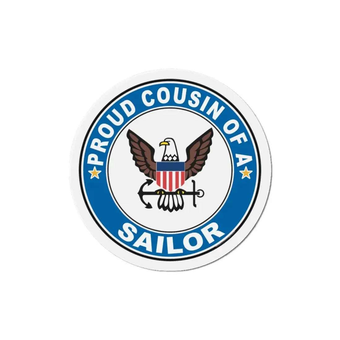 Proud Cousin of a Sailor (U.S. Navy) Refrigerator Magnet - The Sticker Space