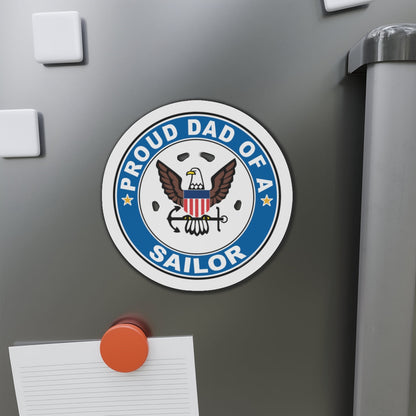 Proud Dad of a Sailor (U.S. Navy) Die-Cut Magnet-The Sticker Space