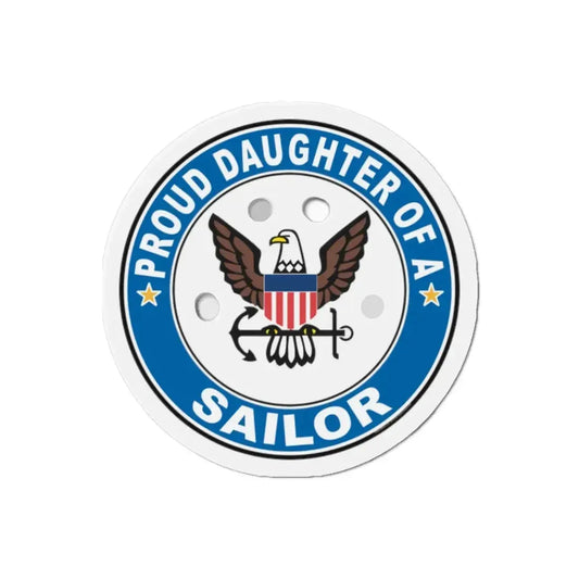 Proud Daughter of a Sailor (U.S. Navy) Refrigerator Magnet 2 Inch - The Sticker Space