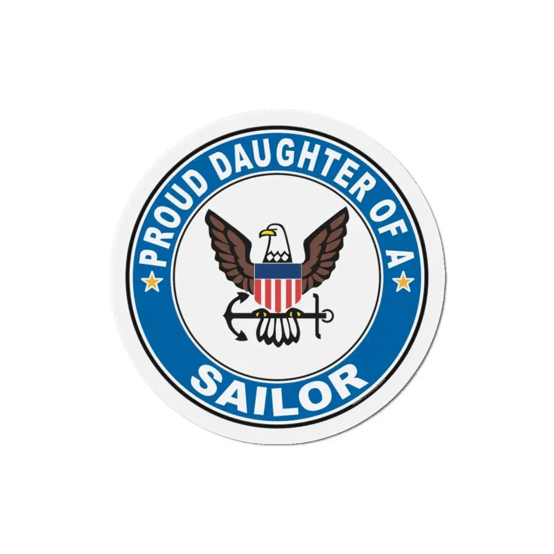 Proud Daughter of a Sailor (U.S. Navy) Refrigerator Magnet - The Sticker Space