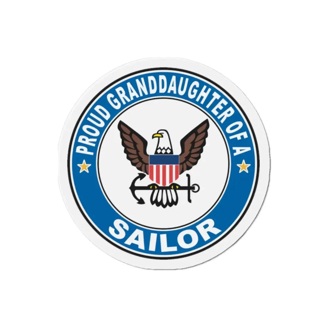 Proud Granddaughter of a Sailor (U.S. Navy) Refrigerator Magnet - The Sticker Space