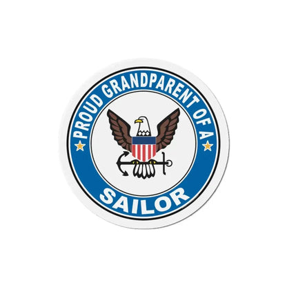 Proud Grandparent of a Sailor (U.S. Navy) Refrigerator Magnet 5 Inch - The Sticker Space