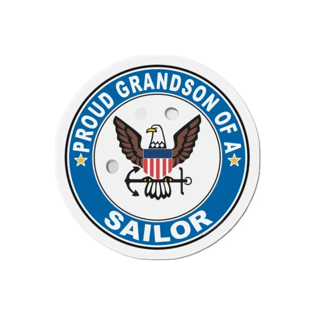 Proud Grandson of a Sailor (U.S. Navy) Refrigerator Magnet - The Sticker Space