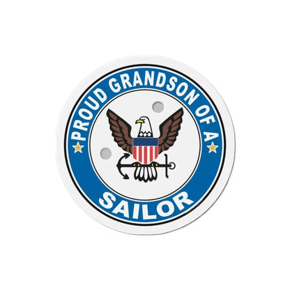 Proud Grandson of a Sailor (U.S. Navy) Refrigerator Magnet - The Sticker Space