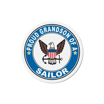 Proud Grandson of a Sailor (U.S. Navy) Refrigerator Magnet - The Sticker Space