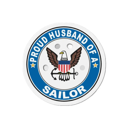 Proud Husband of a Sailor (U.S. Navy) Refrigerator Magnet 2 Inch - The Sticker Space