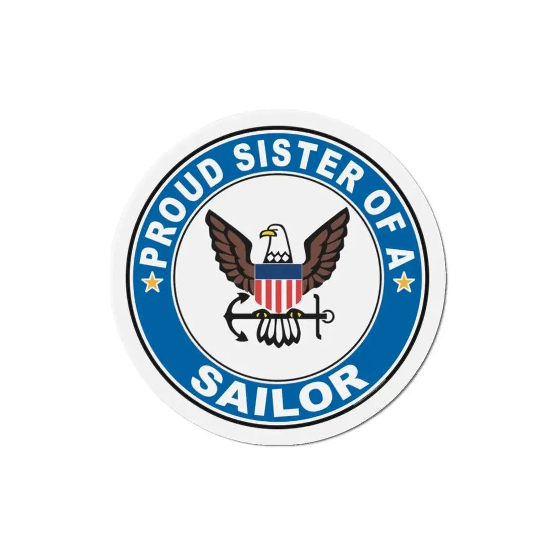 Proud Sister of a Sailor (U.S. Navy) Refrigerator Magnet - The Sticker Space