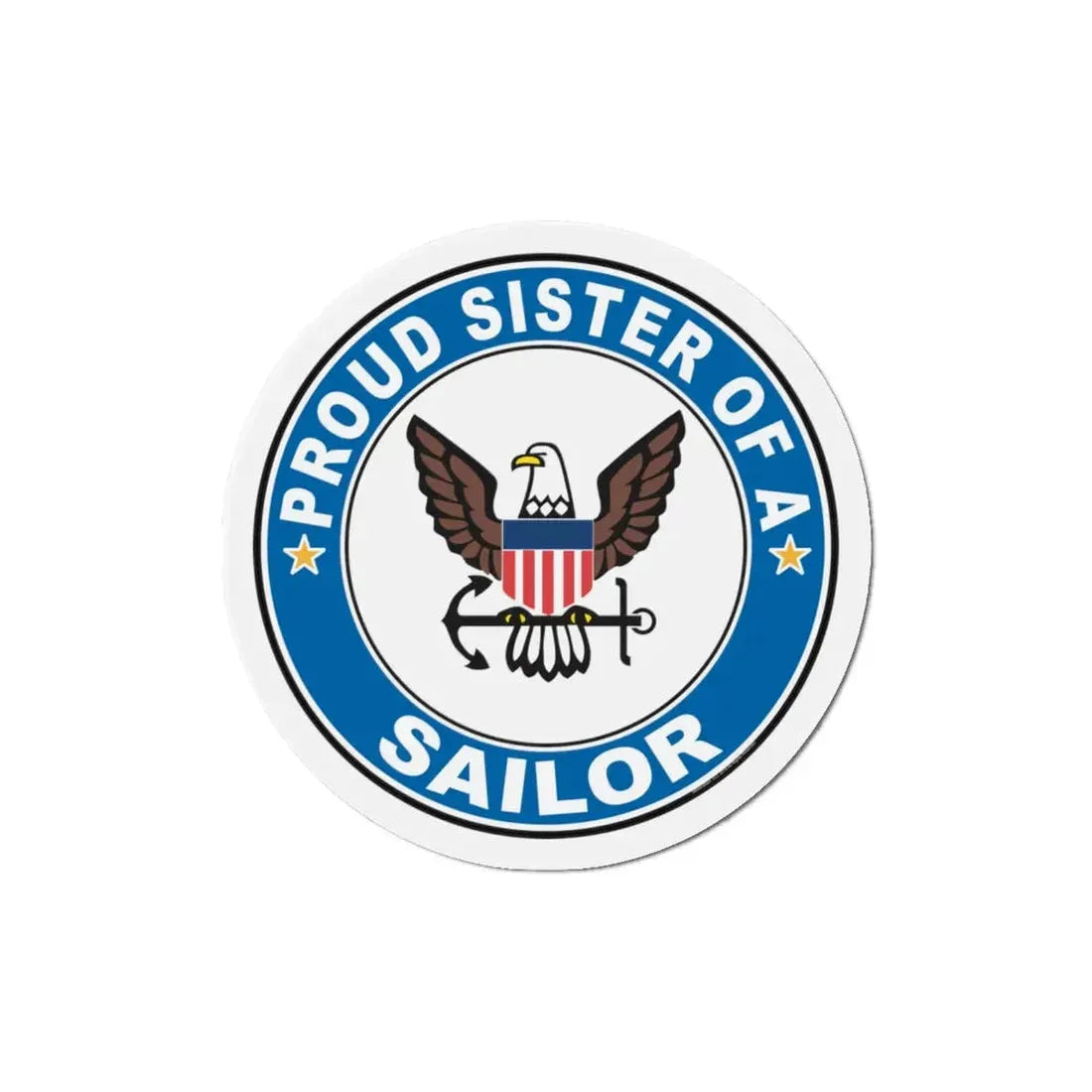 Proud Sister of a Sailor (U.S. Navy) Refrigerator Magnet - The Sticker Space