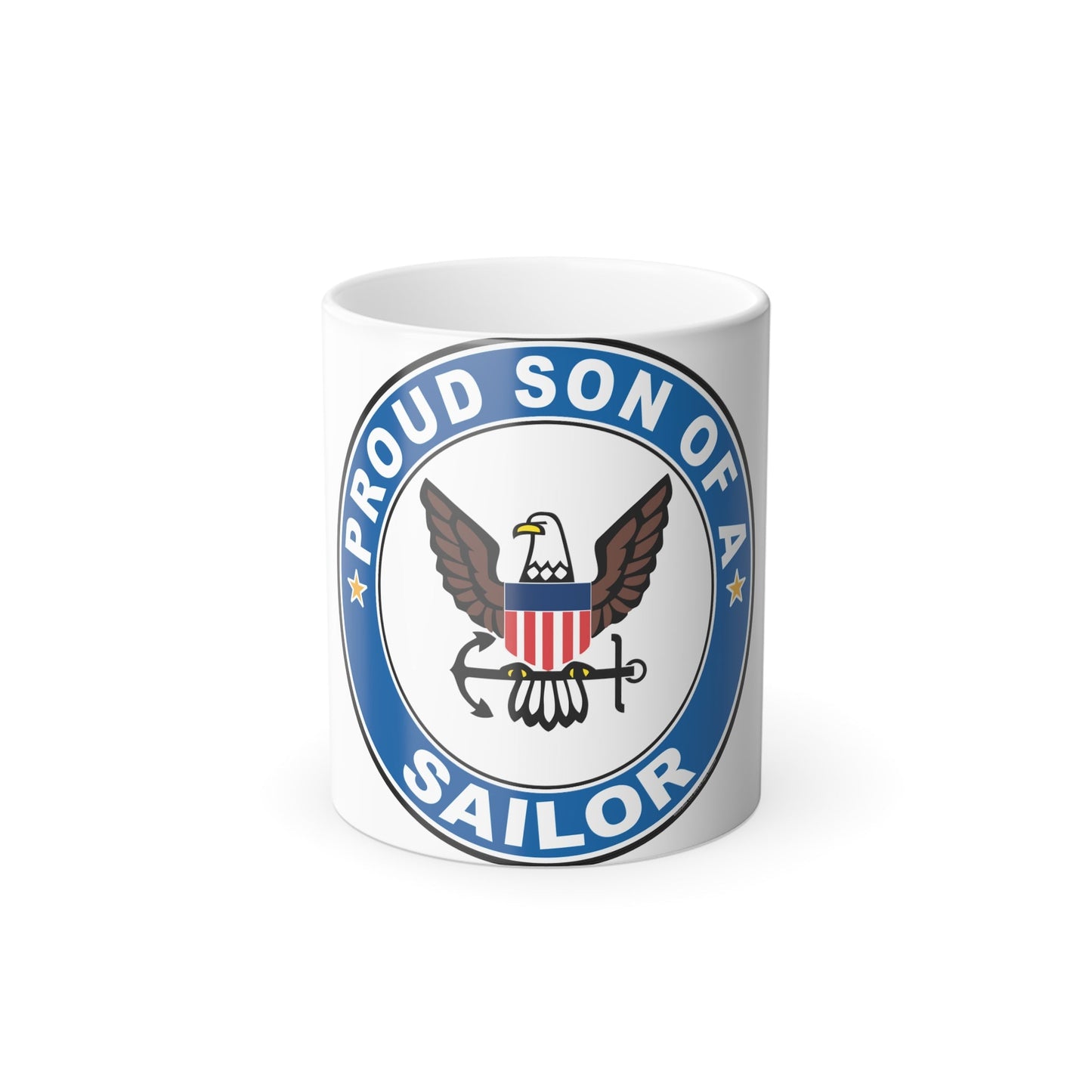 Proud Son of a Sailor (U.S. Navy) Color Changing Mug 11oz-11oz-The Sticker Space