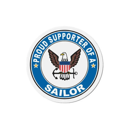 Proud Supporter of a Sailor (U.S. Navy) Refrigerator Magnet 5 Inch - The Sticker Space